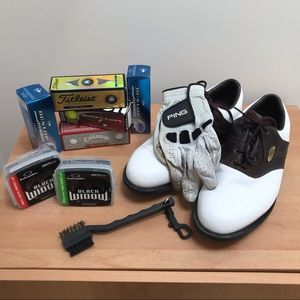 Footjoy eComfort Men’s golf shoes + supplies
